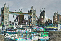 River Thames Sketch by David Pyatt