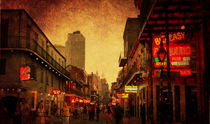 Bourbon Street Grunge von Judy Hall-Folde