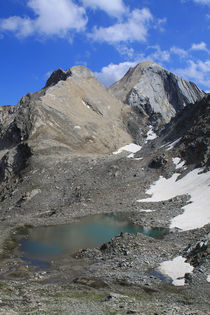 Blick auf Hohe Weiße und Kleine Weiße von der Stettiner Hütte von Karina Baumgart