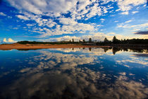 Narrabeen Lagoon with cloud reflection von Sheila Smart