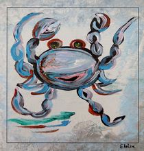 Blue Crab Dancing von eloiseart