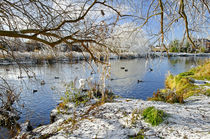 Wintry River at Newton Road Park von Rod Johnson