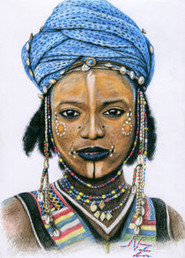 Young Wodaabe Man by Nicole Zeug