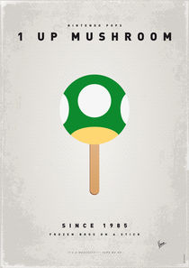 My NINTENDO ICE POP - 1 up Mushroom by chungkong