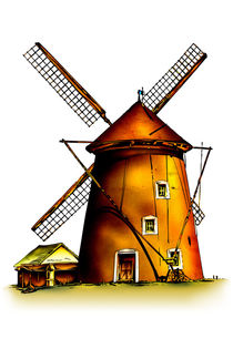 Windmill retro vintage old by Rafal Kulik