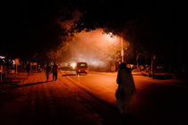 Atmospheric night in Tiruvannamalai. by Tom Hanslien