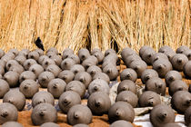 Pottery Square in Bhaktapur, Nepal. by Tom Hanslien