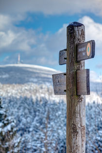 Blick zum Brocken im Winter von Daniel Kühne