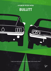 No214 My BULLITT minimal movie poster von chungkong