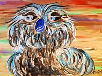 Blue owl by eloiseart
