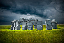 Car Henge in Alliance Nebraska after England's Stonehenge by Randall Nyhof