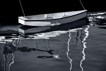 Tethered Boat in Victoria Harbor by Randall Nyhof