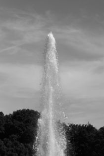 eruptive water b&w - hervorbrechendes wasser schwarz weiß by mateart