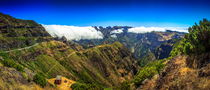 Encumeada Valley, view from Pico Ruivo. by Zoltan Duray