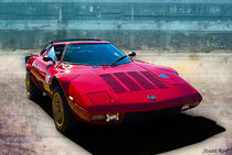 Red Lancia Stratos by Stuart Row