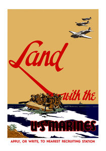 Land With The US Marines von warishellstore