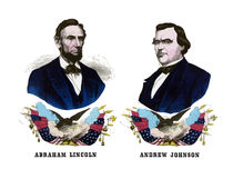 Abraham Lincoln And Andrew Johnson Campaign Poster von warishellstore