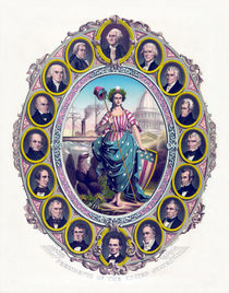 American Presidents And Lady Liberty von warishellstore
