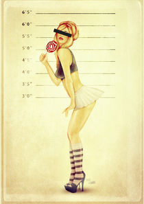 Pin Up Mugshot von Mike Koubou