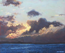 Sunset on the Solent von Martin  Davey