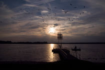 EVENING SUNSET OVER THE LAKE - Wandlitz von captainsilva