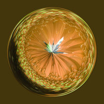 Fantasy Orb in Orange by Robert Gipson