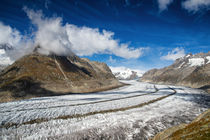 Der grosse Aletschgletscher in der Schweiz by Matthias Hauser