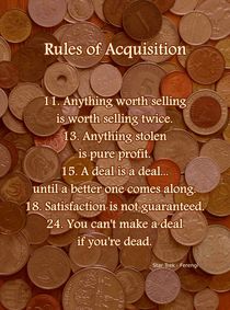 Rules of Acquisition - Part 2 by Anastasiya Malakhova