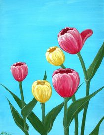 Tulips in Blue von Anastasiya Malakhova