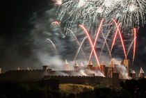 Feuerwerk über Carcassonne von Uwe Karmrodt