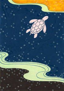 Turtle under the sea von Ayumi Yoshikawa