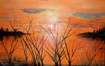 Sonnenuntergang am See von Kathrin Körner