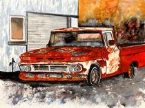 old vintage truck by Derek McCrea