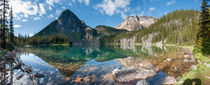 Egypt Lake reflects Canadian Rockies, Banff NP by Tom Dempsey