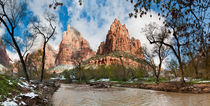 Court of Patriarchs, Virgin River, Zion, Utah, USA by Tom Dempsey