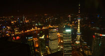 Blick auf Shanghai bei Nacht by Sabine Radtke