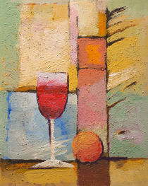 Glas Wein von Lutz Baar