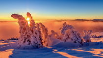 Sunset in the Alps von Zoltan Duray