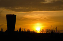 Urbaner Sonnenuntergang von caladoart