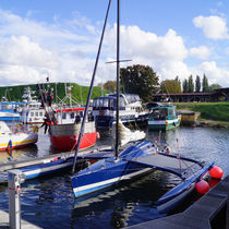 Bootshafen in Kleipeda von Sabine Radtke