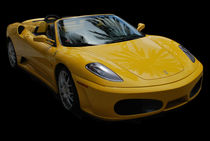 Yellow Ferrari Sports Car von agrofilms
