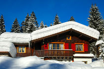 Blockhaus im Schnee by gfc-collection