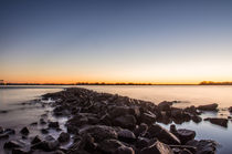 Blaue Stunde an der Elbe von Dennis Stracke