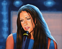 Alanis Morissette painting by Paul Meijering