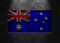 Australian Flag Stone Texture von Brian Carson