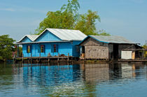 Schwimmendes Dorf, Tonle Sap See, Kambodscha / Floating village on the Tonle Sap lake, Cambodia von gfc-collection