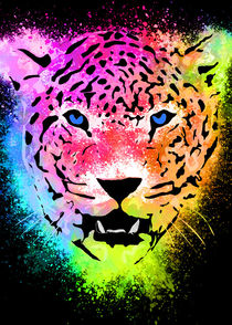 Tiger - Colorful Paint Splatters Dubs von Denis Marsili