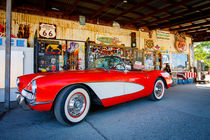 Route 66 - Corvette at Hackberry General Store von Dominik Wigger