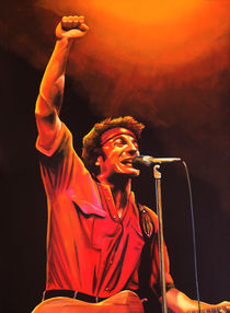 Bruce Springsteen painting by Paul Meijering