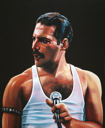 Freddy Mercury painting by Paul Meijering